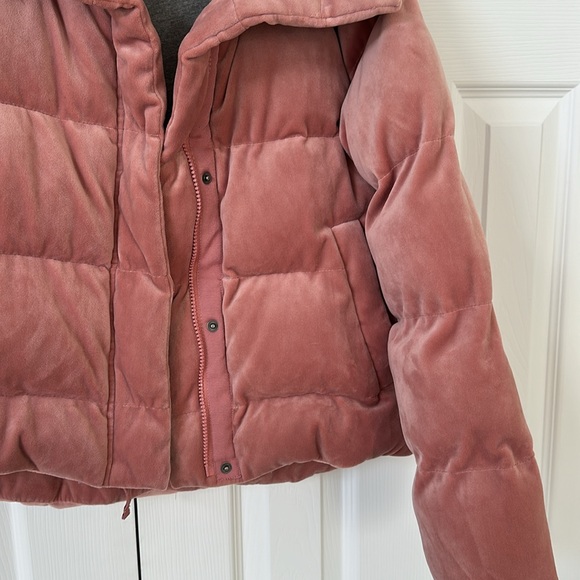 abercrombie and fitch velvet puffer jacket - Picture 4 of 5
